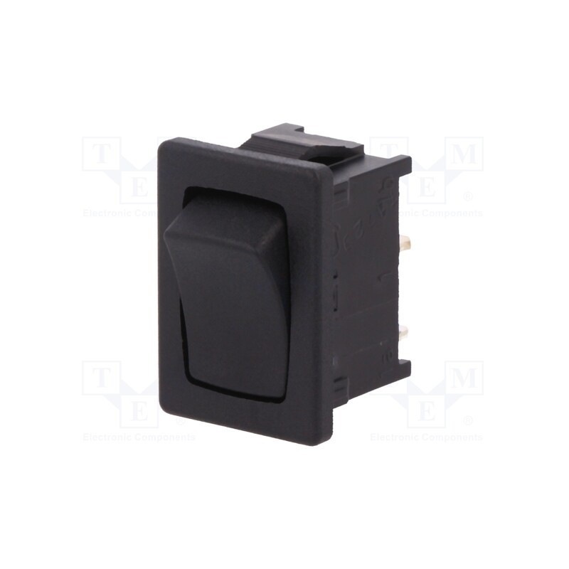 10 pcs : 1801.1926 - ROCKER, SPST, Pos: 2, ON-OFF, 12A/250VAC, black, IP40, none, 100mΩ
