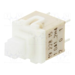 10 pcs : PVA1 OA H4 1.2N V2 - Switch: keypad, Pos: 2, DPST, 0.1A/32VDC, white, none, THT, 1.2N, PVA