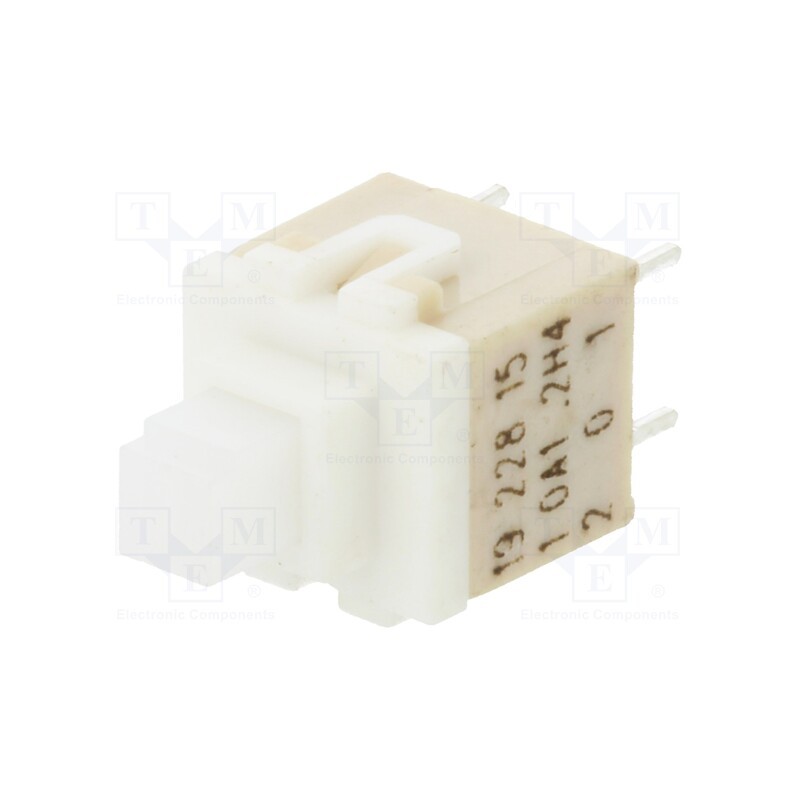 10 pcs : PVA1 OA H4 1.2N V2 - Switch: keypad, Pos: 2, DPST, 0.1A/32VDC, white, none, THT, 1.2N, PVA