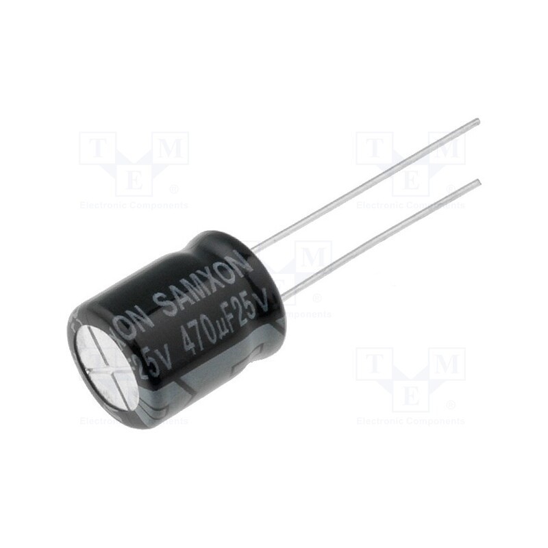 20 pcs : EKM477M1EG1BRRSHP - Capacitor: electrolytic, THT, 470uF, 25VDC, Ø10x12.5mm, Pitch: 5mm