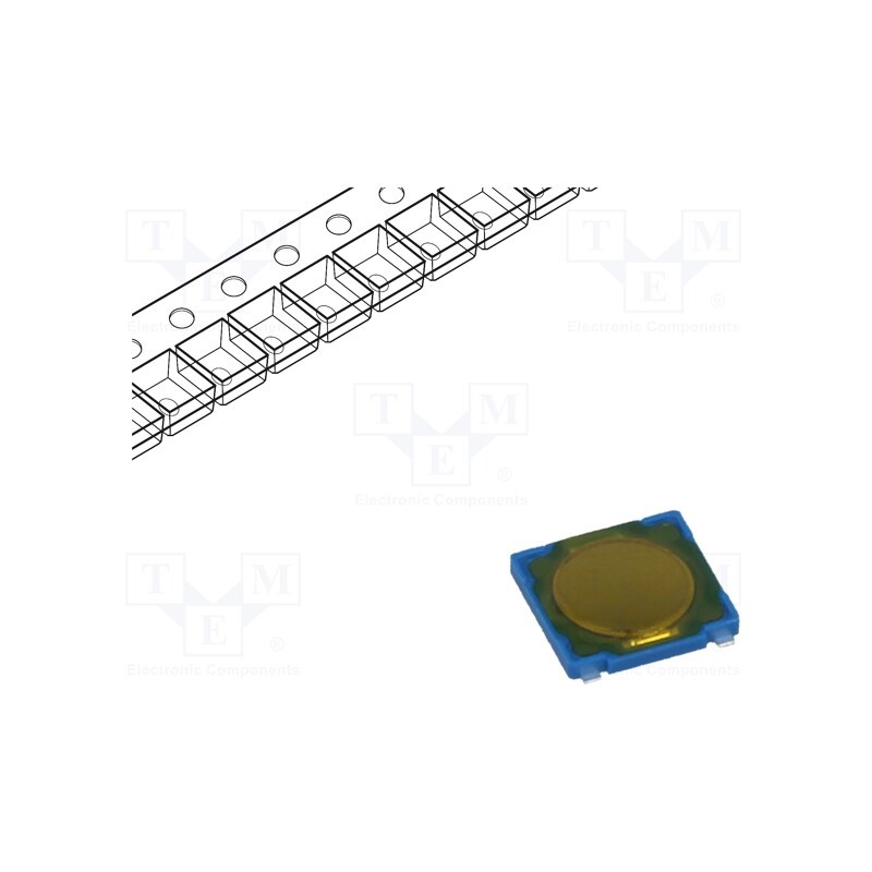 50 pcs : PTS530 GK055 SMTR LFS - Microswitch TACT, SPST-NO, Pos: 2, 0.05A/12VDC, SMT, 2.6N, 0.55mm