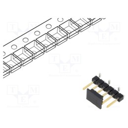 10 pcs : 95293-101A06LF - Pin header, pin strips, BERGSTIK, male, PIN: 6, vertical, 2.54mm