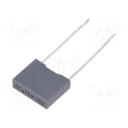 10 pcs : R66ED3150DQ7AK - Capacitor: polyester, 150nF, 63VAC, 100VDC, 7.5mm, ±10%, 10x3x8mm