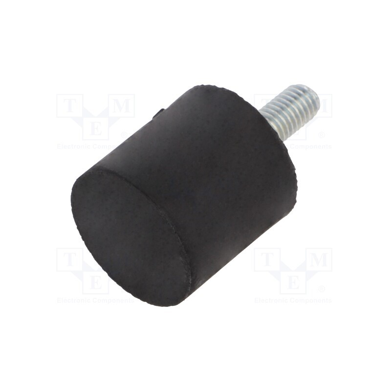 10 pcs : DVA.4-30-30-M8-20-70 - Vibroisolation foot, Ø: 30mm, H: 30mm, Shore hardness: 70±5, 571N