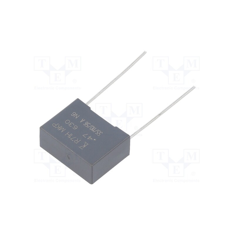 10 pcs : R71PI347050H6K - Capacitor: polypropylene, 470nF, 18x13.5x7.5mm, THT, ±10%, 15mm