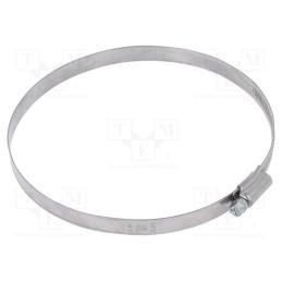 10 pcs : DD2130 - Worm gear clamp, W: 12mm, Clamping: 130÷150mm, DD, W2, DIN 3017