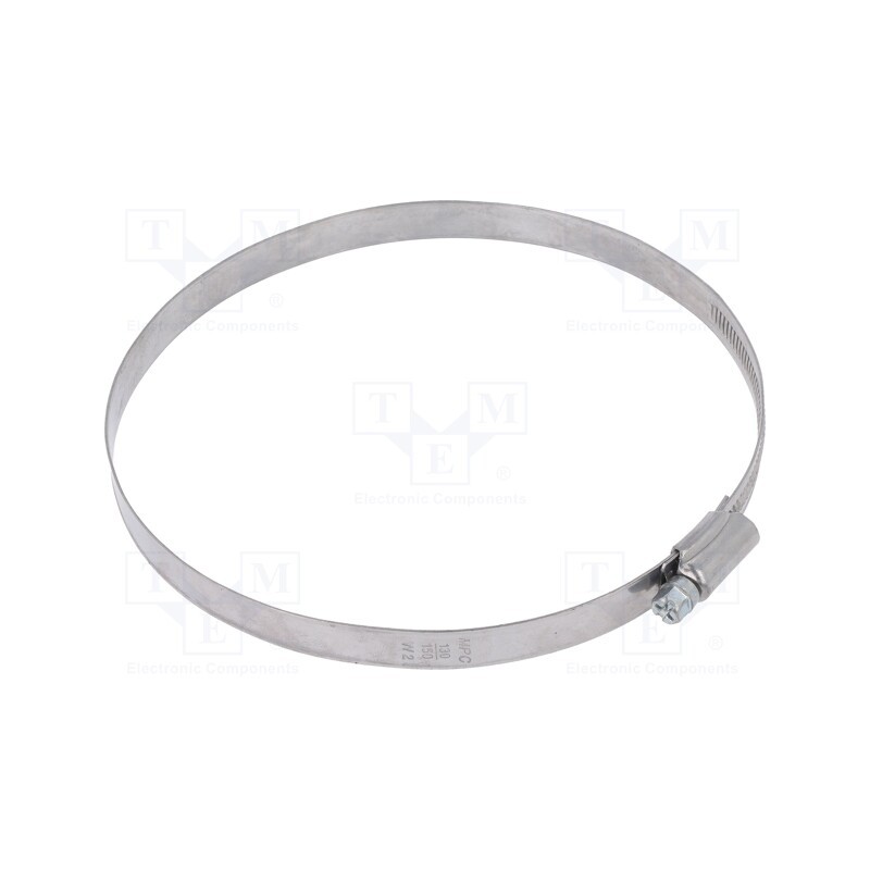 10 pcs : DD2130 - Worm gear clamp, W: 12mm, Clamping: 130÷150mm, DD, W2, DIN 3017