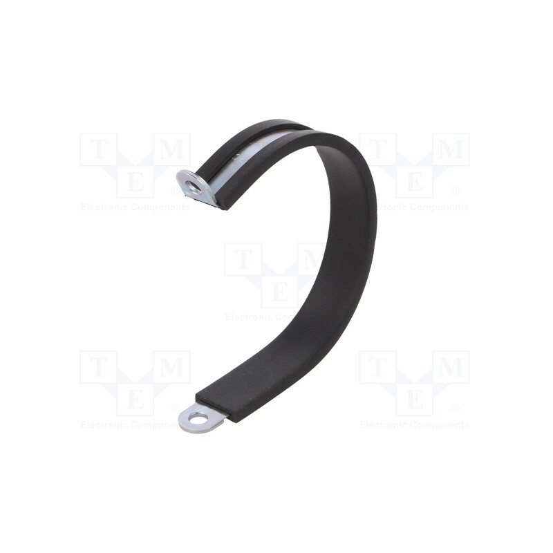 10 pcs : LKD15112 - Fixing clamp, ØBundle : 51mm, W: 12mm, steel, Cover material: EPDM