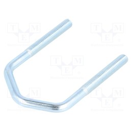 10 pcs : CBTD.8.49(1 1/2') - U-bolt, D, 1.25, steel, zinc, Thread len: 46mm, for antenna fixing