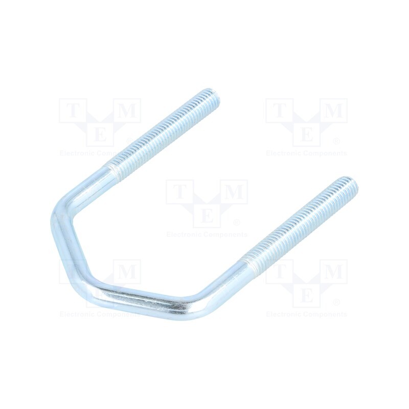 10 pcs : CBTD.8.49(1 1/2') - U-bolt, D, 1.25, steel, zinc, Thread len: 46mm, for antenna fixing