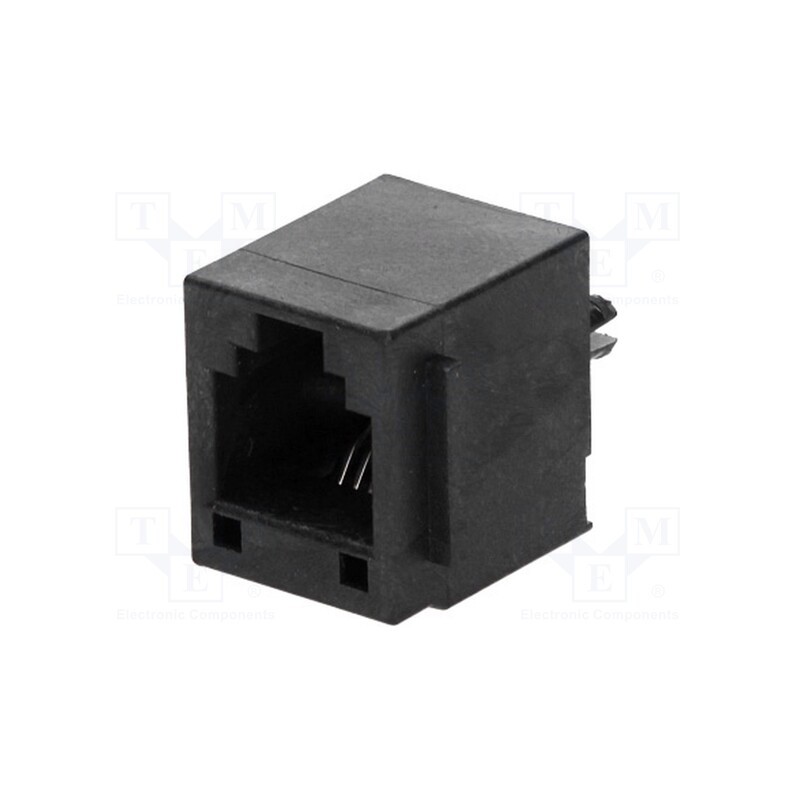 10 pcs : 955222667 - Socket, RJ11, PIN: 6, Cat: 3, high, Layout: 6p6c, THT, straight