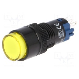 10 pcs : LAS2Y-11/Y - Switch: push-button, Pos: 2, SPDT, 0.5A/250VAC, 1A/24VDC, ON-(ON)