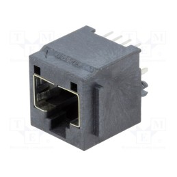 10 pcs : 955522887 - Socket, RJ45, PIN: 8, Cat: 3, shielded, gold-plated, Layout: 8p8c