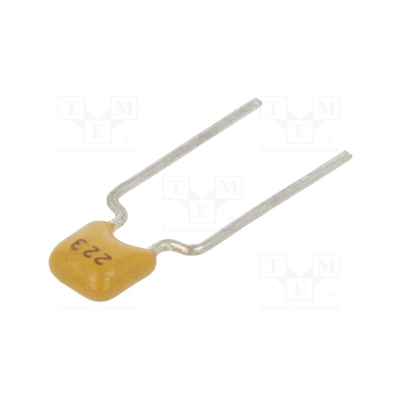 50 pcs : CT40805B223K101F3R - Capacitor: ceramic, 22nF, 100V, X7R, ±10%, THT, 5mm