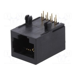 10 pcs : 95679-001LF - Socket, RJ45, PIN: 8, Cat: 5, unshielded, gold-plated, Layout: 8p8c