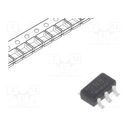 20 pcs : TCR2EF28,LM(CT - IC: voltage regulator, LDO,linear,fixed, 2.8V, 0.2A, SOT25, SMD