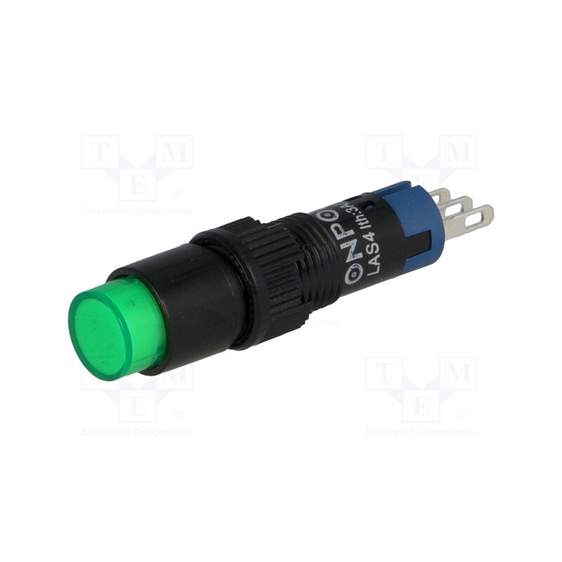 10 pcs : LAS4Y-11/G - Switch: push-button, Pos: 2, SPDT, 0.5A/250VAC, 1A/24VDC, ON-(ON)