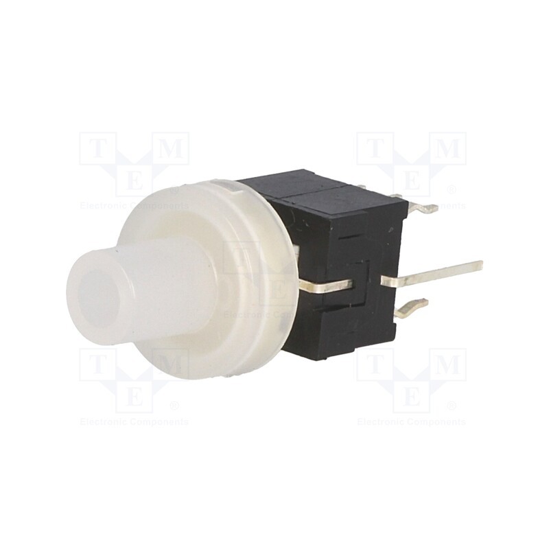 10 pcs : PB61304AL-1 - Switch: keypad, Pos: 2, DPDT, 0.1A/30VDC, colourless, LED, red, THT
