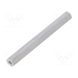 50 pcs : 132X50 - Screwed spacer sleeve, 50mm, Int.thread: M2,5, hexagonal