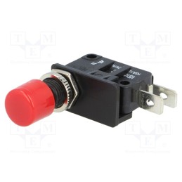 10 pcs : VAQ-4-10-1C-R - Switch: push-button, Pos: 2, SPDT, 10A/250VDC, ON-(ON), Ø: 13mm