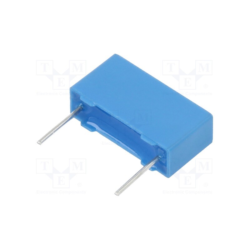 10 pcs : B32521C1104J000 - Capacitor: polyester, 0.1uF, 63VAC, 100VDC, 10mm, ±5%, 13x7x4mm