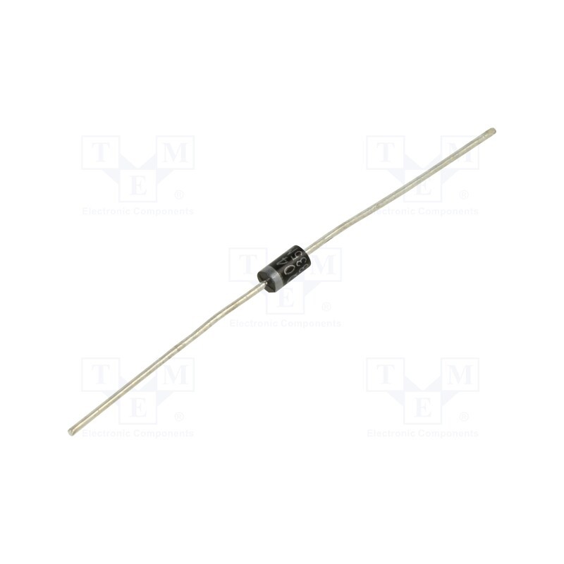 50 pcs : 10DQ05TA - Diode: Schottky rectifying, THT, 50V, 1A, DO41, , Ufmax: 700mV