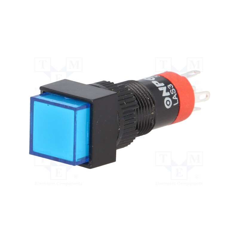 10 pcs : LAS3F-11/B - Switch: push-button, Pos: 2, SPDT, 0.5A/250VAC, 1A/24VDC, ON-(ON)