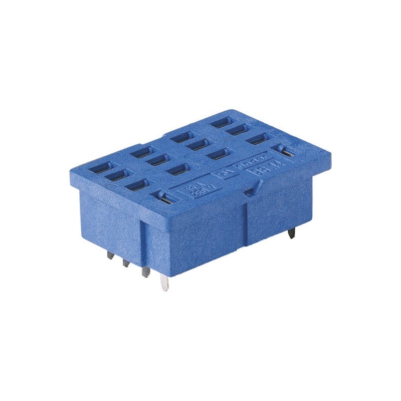 1 pcs - Finder 96 8 Pin 250V ac PCB Mount Relay Socket, for use with 56.34