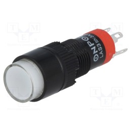 10 pcs : LAS3Y-11/W - Switch: push-button, Pos: 2, SPDT, 0.5A/250VAC, 1A/24VDC, ON-(ON)