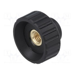 10 pcs : 6731 - Knob, Ø: 32mm, Int.thread: M8, 16mm, H: 22mm, polyamide