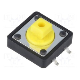 50 pcs : DS1042-01-24KYAS25010 - Microswitch TACT, SPST-NO, Pos: 2, 0.05A/12VDC, SMT, none, 1.6N