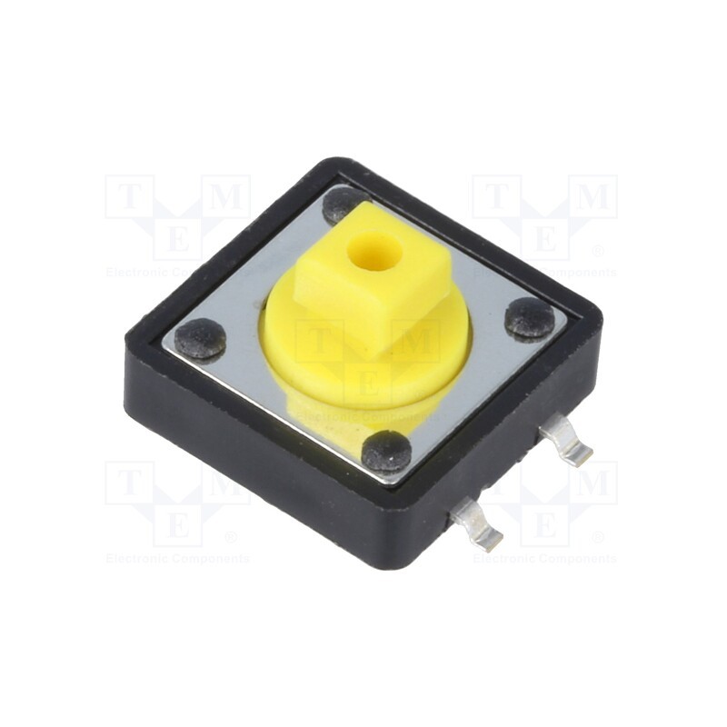 50 pcs : DS1042-01-24KYAS25010 - Microswitch TACT, SPST-NO, Pos: 2, 0.05A/12VDC, SMT, none, 1.6N