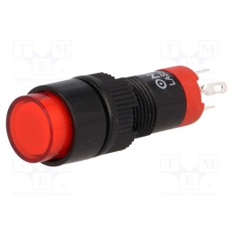 10 pcs : LAS3Y-11/R - Switch: push-button, Pos: 2, SPDT, 0.5A/250VAC, 1A/24VDC, ON-(ON)