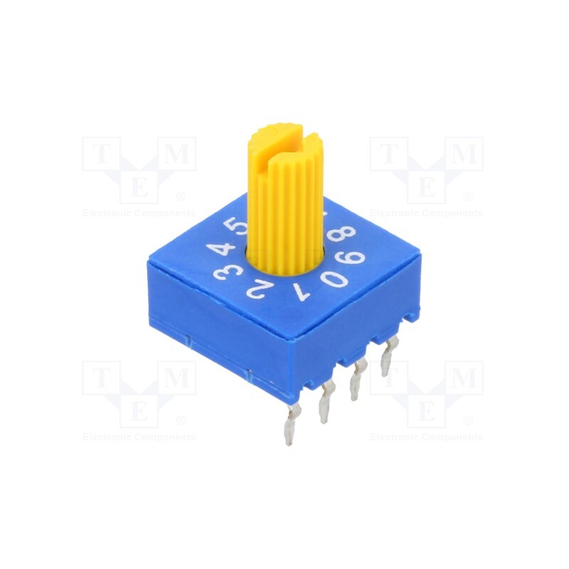 10 pcs : ERD510RSZ - Encoding switch, DEC/BCD, Pos: 10, THT, Rcont max: 100mΩ, 5Ncm, ERD