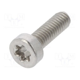 500 pcs : 3108703 - Screw, M2.5x8, 0.45, Head: cheese head, Torx®, TX08, ISO 14580