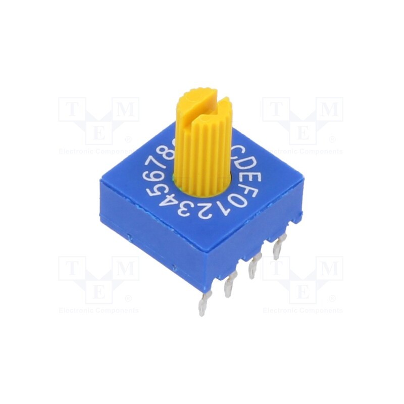 10 pcs : ERD516RSZ - Encoding switch, HEX/BCD, Pos: 16, THT, Rcont max: 100mΩ, 5Ncm, ERD