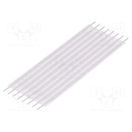 10 pcs : 9-6474612-4 - Connector: jumper cable, Cable ph: 2.54mm, L: 50.8mm, straight