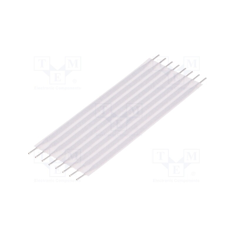 10 pcs : 9-6474612-4 - Connector: jumper cable, Cable ph: 2.54mm, L: 50.8mm, straight