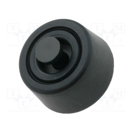 50 pcs : FIX-FR-117 - Quick mounting foot, black, polyetylene, A: 8mm, B: 20mm, C: 18mm