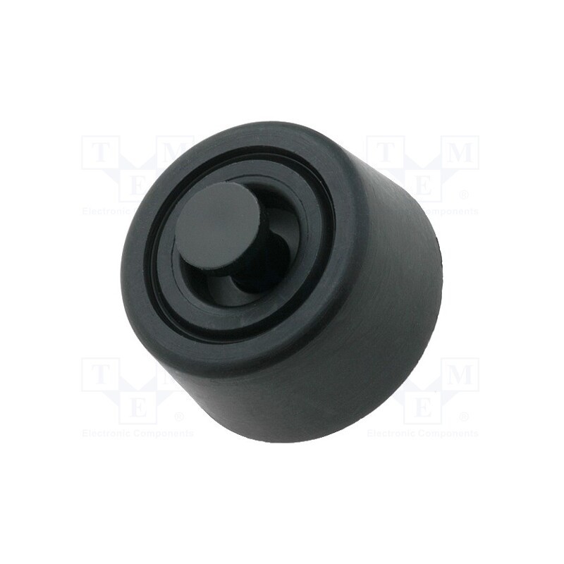 50 pcs : FIX-FR-117 - Quick mounting foot, black, polyetylene, A: 8mm, B: 20mm, C: 18mm