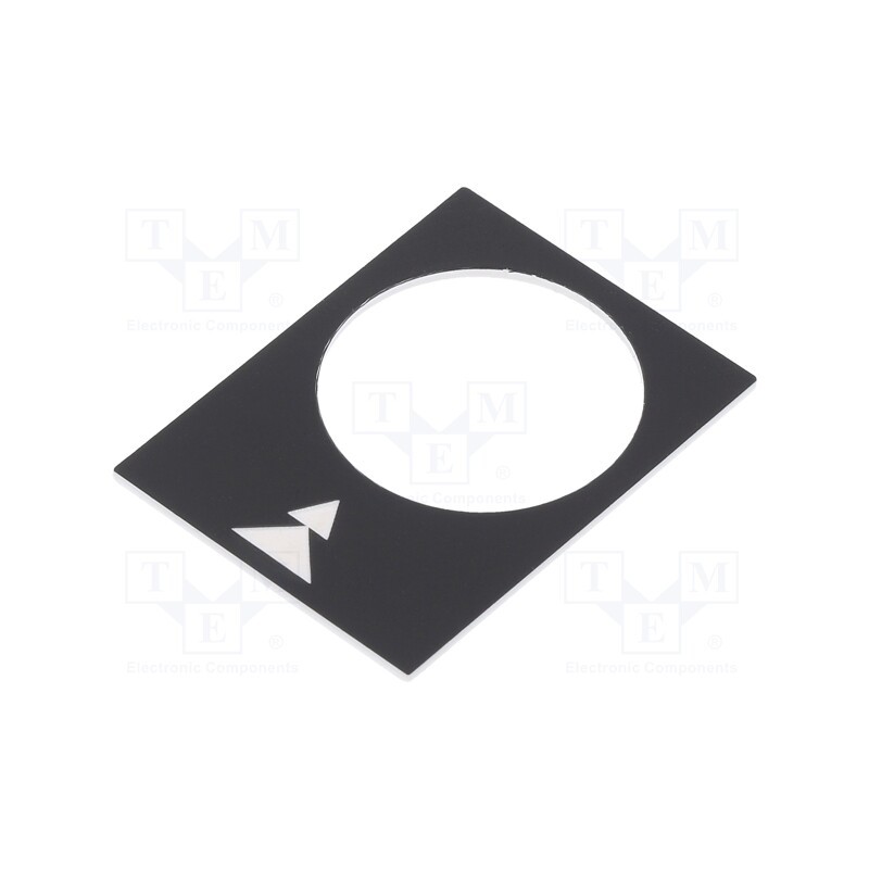 10 pcs : ZB2BY2956 - Label, black, control station