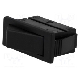 10 pcs : C1501ALAAA - ROCKER, SPST, Pos: 2, OFF-(ON), 16A/250VAC, 20A/28VDC, black, none