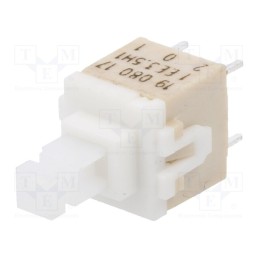 10 pcs : PVA1 EE H1 3.5N V2 - Switch: keypad, Pos: 2, DPST, 0.1A/32VDC, white, none, THT, 3.5N, PVA