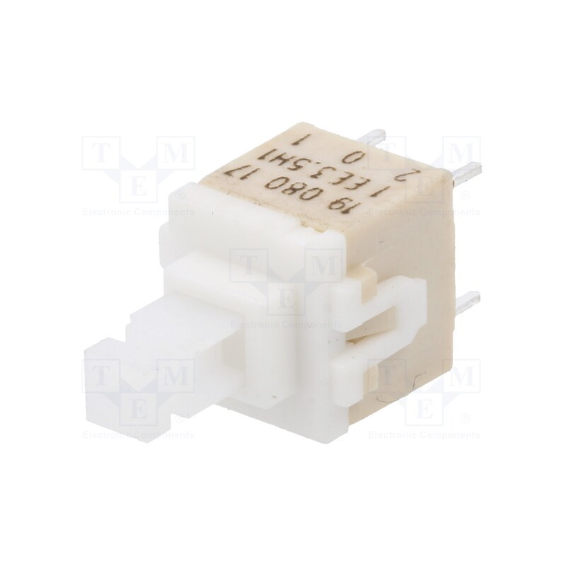 10 pcs : PVA1 EE H1 3.5N V2 - Switch: keypad, Pos: 2, DPST, 0.1A/32VDC, white, none, THT, 3.5N, PVA