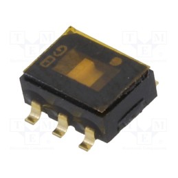 10 pcs : CAS-220B - Switch: slide, Pos: 2, DPDT, 0.1A/6VDC, ON-ON, SMT, Leads: straight