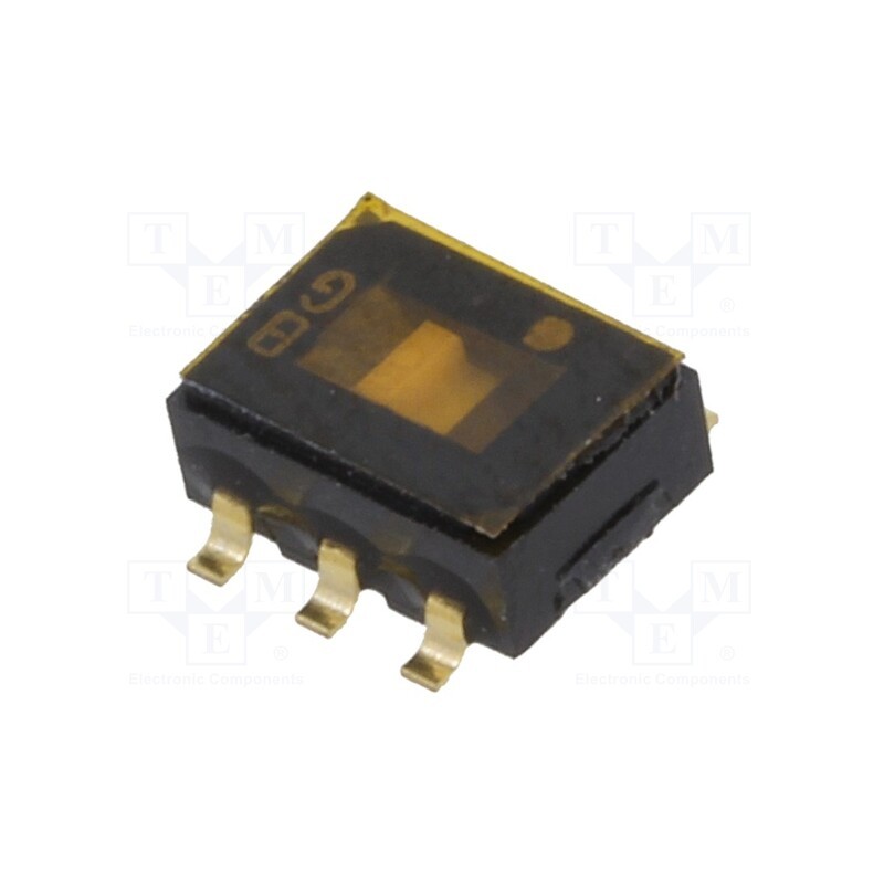 10 pcs : CAS-220B - Switch: slide, Pos: 2, DPDT, 0.1A/6VDC, ON-ON, SMT, Leads: straight