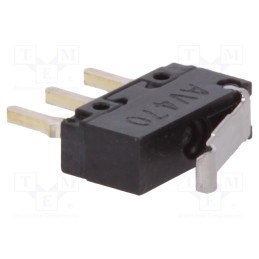 10 pcs : AV4444 - Microswitch SNAP ACTION, 0.5A/30VDC, SPDT, Rcont max: 200mΩ, IP40
