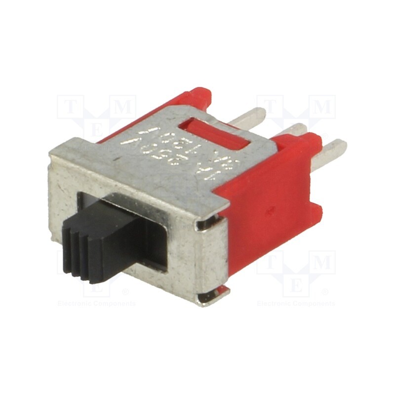 10 pcs : - Switch: slide, Pos: 3, SP3T, 3A/120VAC, 3A/28VDC, ON-OFF-ON, THT