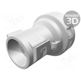 10 pcs : 965786-1 - Cable hood and fastener, 1.5mm System,2.5mm System, straight