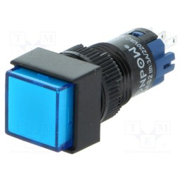 10 pcs : LAS2F-11/B - Switch: push-button, Pos: 2, SPDT, 0.5A/250VAC, 1A/24VDC, ON-(ON)